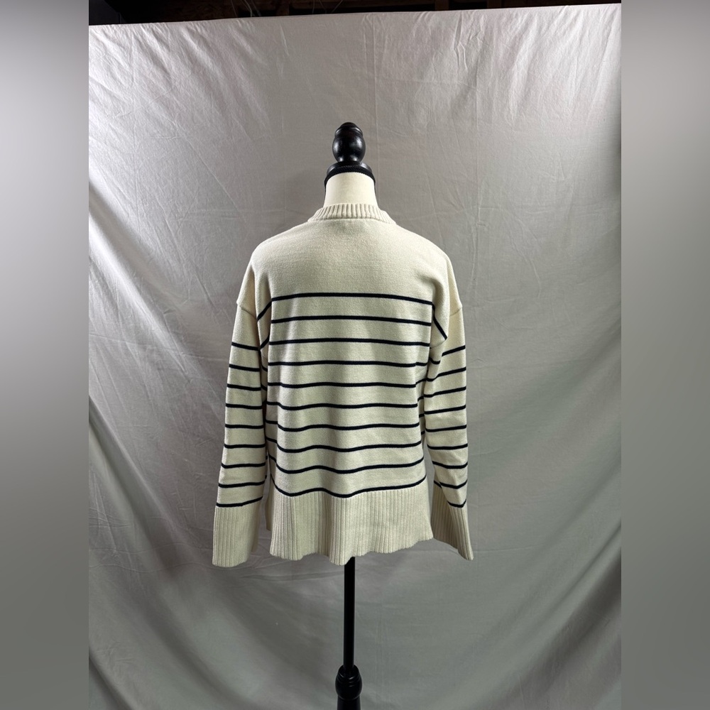 Zara Heavy Knit Striped Sweater NWOT - Picture 4 of 4